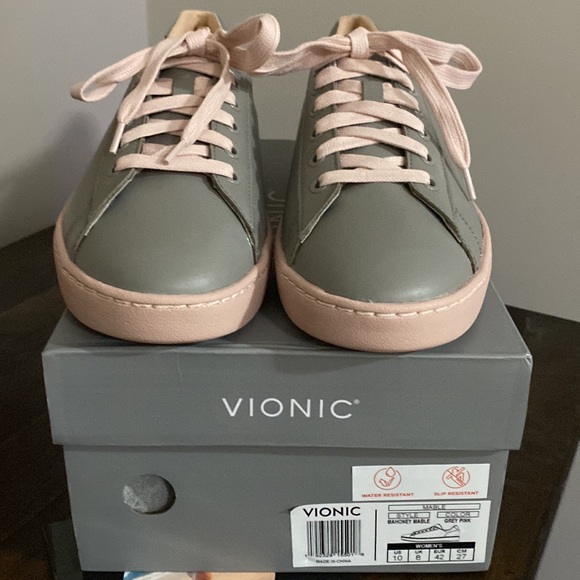 Vionic Mable Grey & Pink Size 10 - Never Worn - Picture 2 of 6